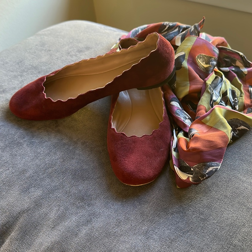 CHLOE Lauren Scallop FLAT